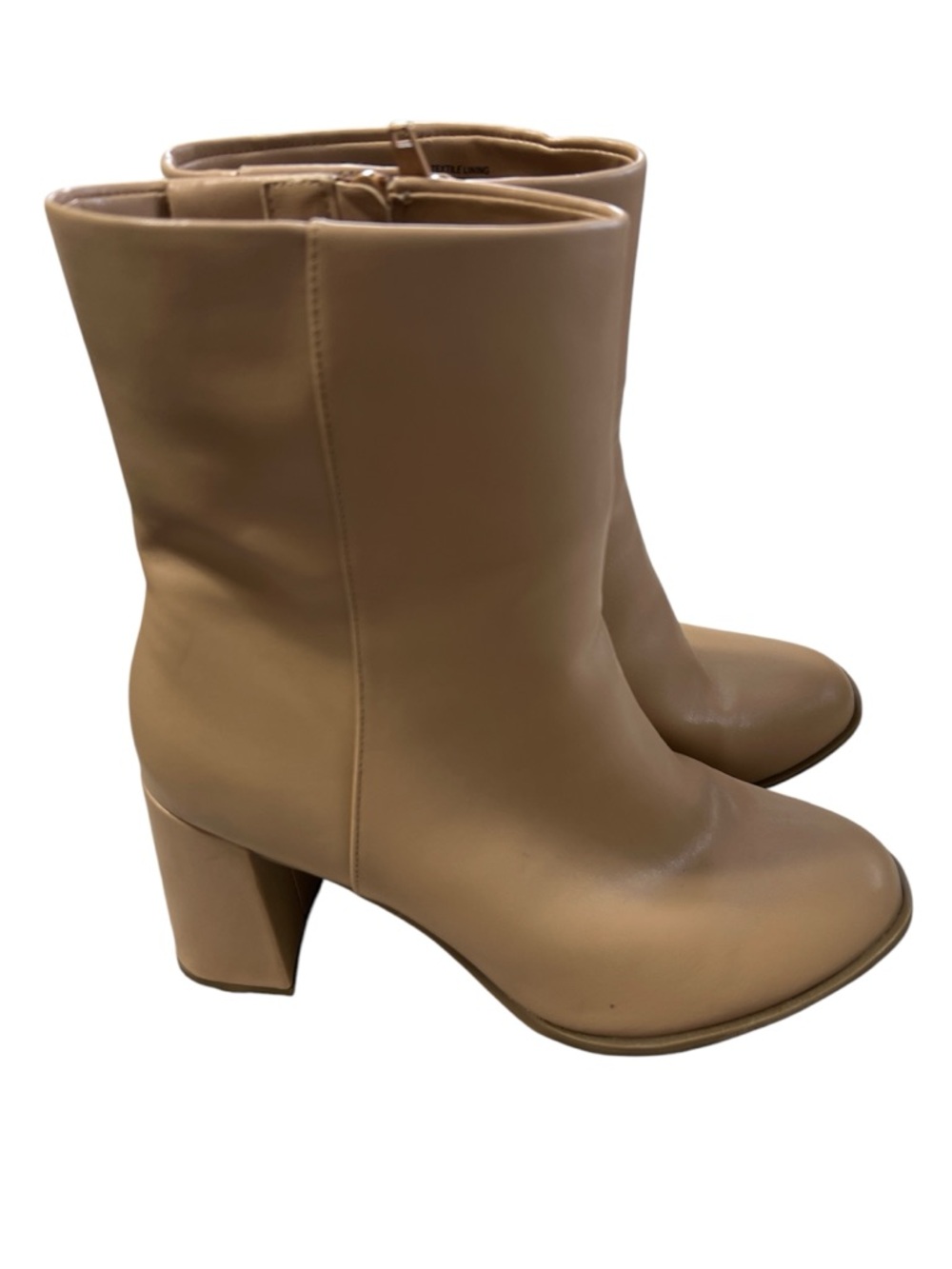 A New Day Women’s Tan Mid-Calf Block Heel Boots